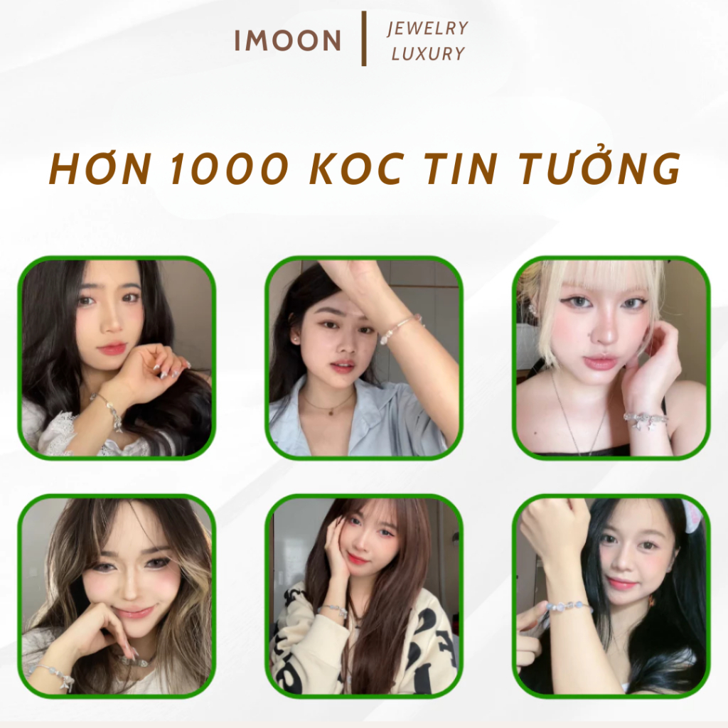 [ HỢP KIM BẠC ] Vòng tay đá năng lượng Moonstone lắc tay nữ thu hút năng lượng tự điều chỉnh size - IMOON052