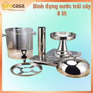 Bình đựng nước trái cây 8 lít - bình trà - bình buffet cho nhà hàng khách sạn
