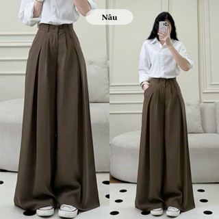 Quần tây ống rộng 247Store chất đẹp mềm dày dặn mát lên chuẩn dáng quần đi học đi làm công sở