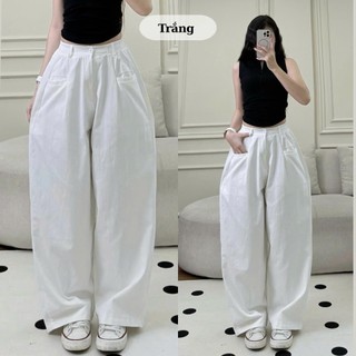Quần kaki harem túi ngang cạp bán chun dễ mặc chuẩn form đi học đi chơi