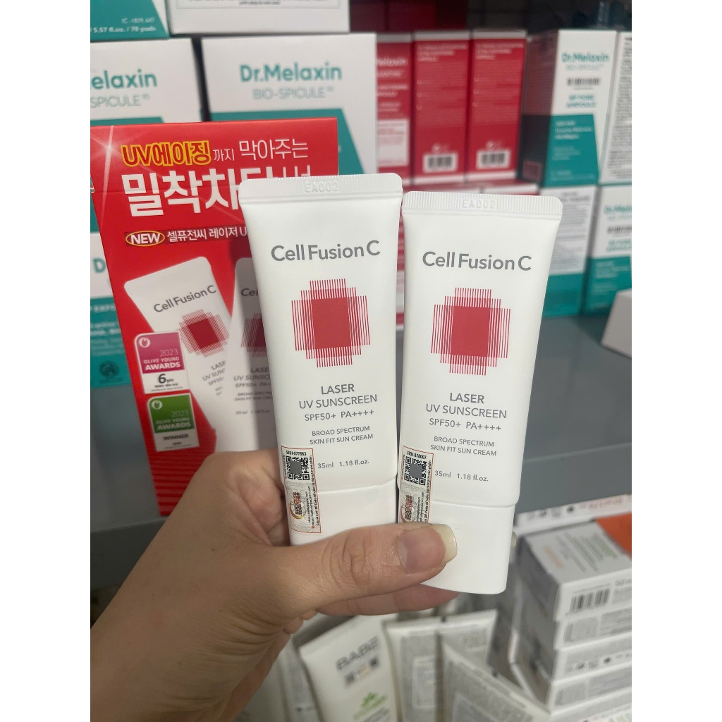 [HÀNG CTY] Kem Chống Nắng Cell Fusion C Laser UV Sunscreen SPF50+ PA++++ 35ml Phổ Rộng Cho Da Treatment (nobox)