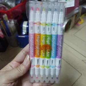 Bộ 6 cây bút dạ quang 2 đầu BC-715