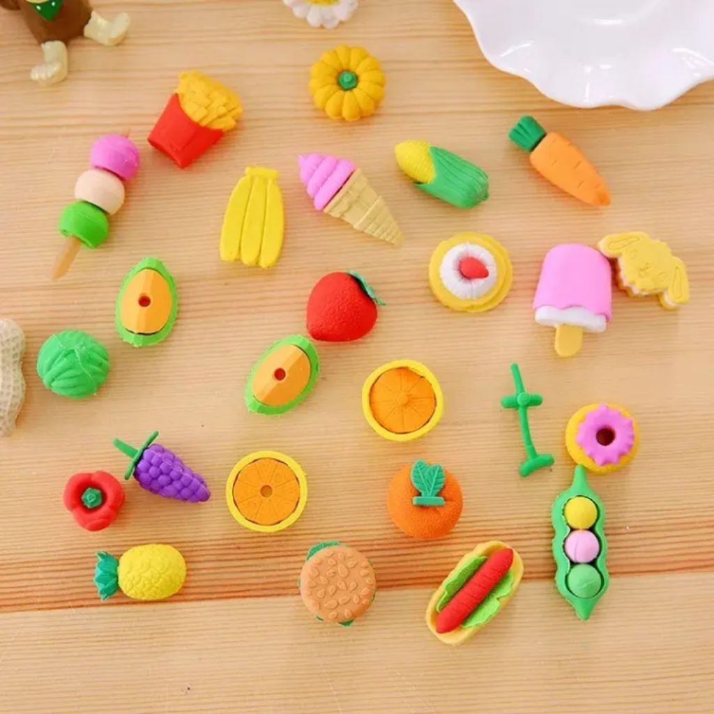 5 viên gôm tẩy bút chì nhiều hình