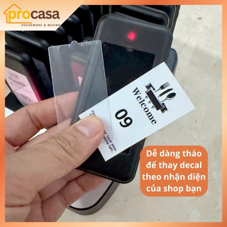 Bộ 16 thẻ rung và chuông tự phục vụ - bộ thẻ order bán kính 30 mét và 50 mét