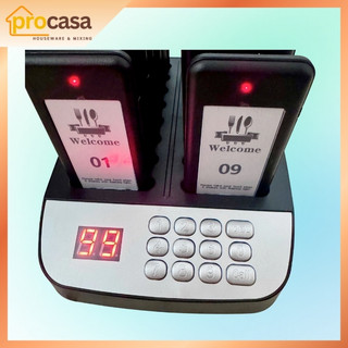 Bộ 16 thẻ rung và chuông tự phục vụ - bộ thẻ order bán kính 30 mét và 50 mét