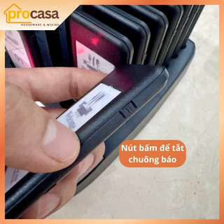 Bộ 16 thẻ rung và chuông tự phục vụ - bộ thẻ order bán kính 30 mét và 50 mét