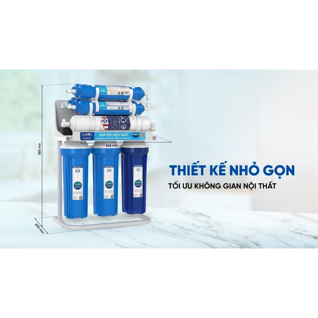 Máy Lọc Nước Karofi KHY-TN100 Gồm10 Lõi Lọc Mới Giúp Tăng Kiềm Bảo Hành 3 Năm - Hàng Chính Hãng Tặng kèm Bút Thử Nước