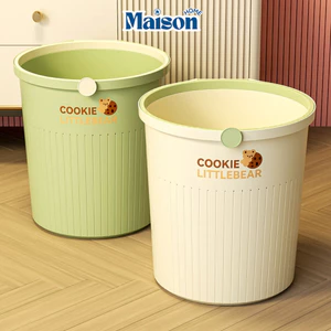 Thùng Rác Nhựa Cookie LittleBear MAISON Cao Cấp, Giỏ Đựng Rác Phòng Khách - Phòng Ngủ Loại 12L và 16L