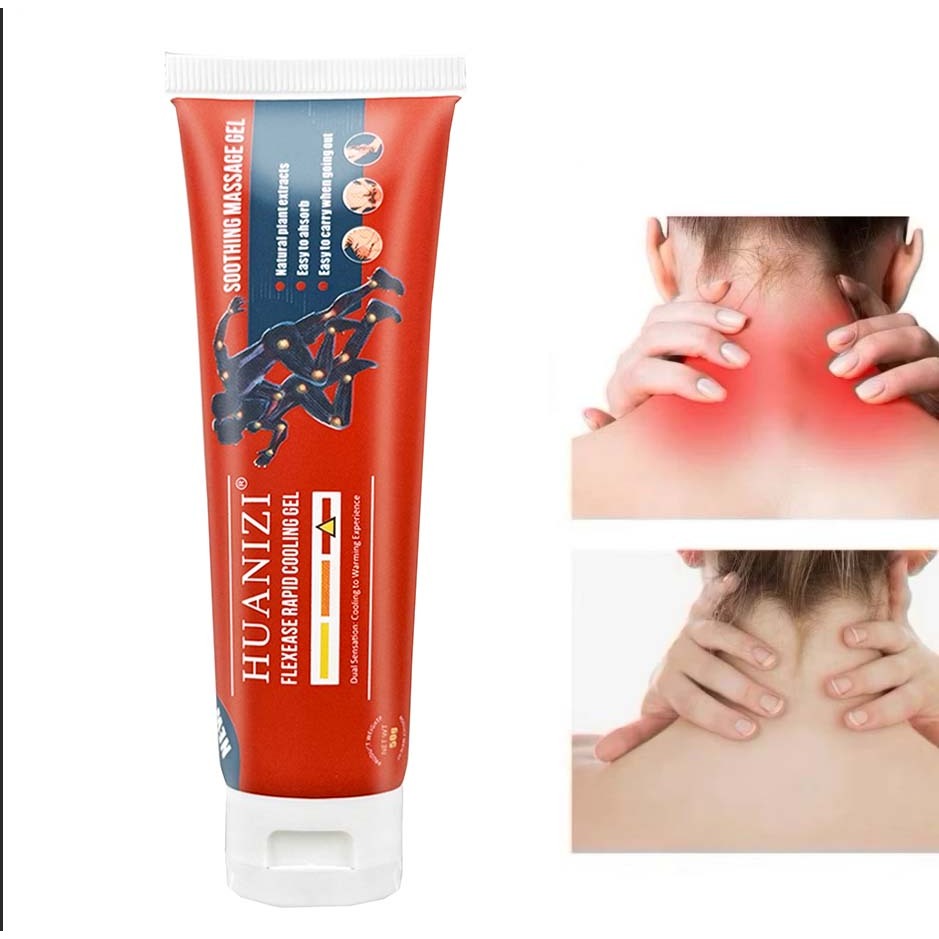 Gel Xoa Bóp HUANIZI Hỗ Trợ Giảm Đau Thắt Lưng Mỏi Cổ Vai Gáy, Gel Massage Phục Hồi Đau Nhức Xương Khớp