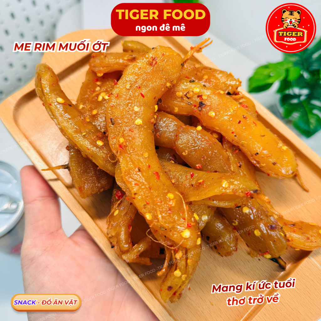 Me Rim Muối Ớt Nguyên Trái TIGER FOOD Me Trần Rim Dẻo Chua Cay Ngọt Đậm ...