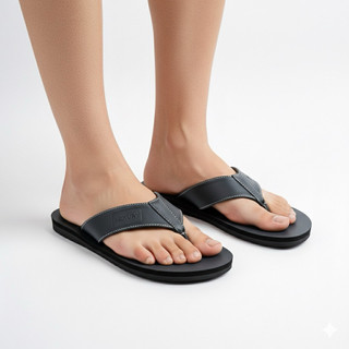 Dép Xỏ Ngón , Dép Kẹp Nam DONATED X WOSHOE Cao Cấp , Da Xít Đế Đúc Nguyên Khối [ Kẹp 10 ]