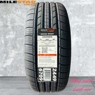 Lốp MILESTAR 235/55R18 - Lắp cho xe TERRTORY, LIMO GREEN, SIENNA... Lốp thương hiệu Mỹ chạy cực êm giá lại mềm.