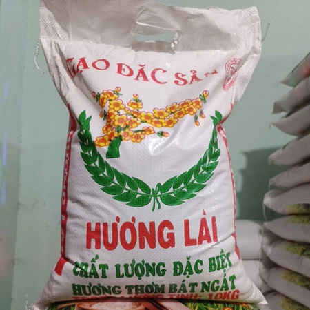10kg gạo Hương Lài dẻo vừa, dai cơm, ngọt cơm. Cơm thơm tự nhiên