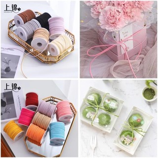 Ruy Băng Sợi Da Lộn [ 3mm*45m ], Sợi Ruy Băng Xốp Làm Dây Buộc, Gói Quả, Gói Hoa, Thắt Nơ, Buộc Bánh