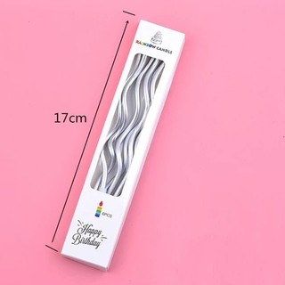 Trang trí bánh [FREESHIP❤️] Combo 5 Vỉ Nến Xoắn Ốc trang trí bánh sinh nhật, nến xoắn dài sinh nhật