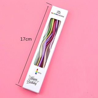 Trang trí bánh [FREESHIP❤️] Combo 5 Vỉ Nến Xoắn Ốc trang trí bánh sinh nhật, nến xoắn dài sinh nhật