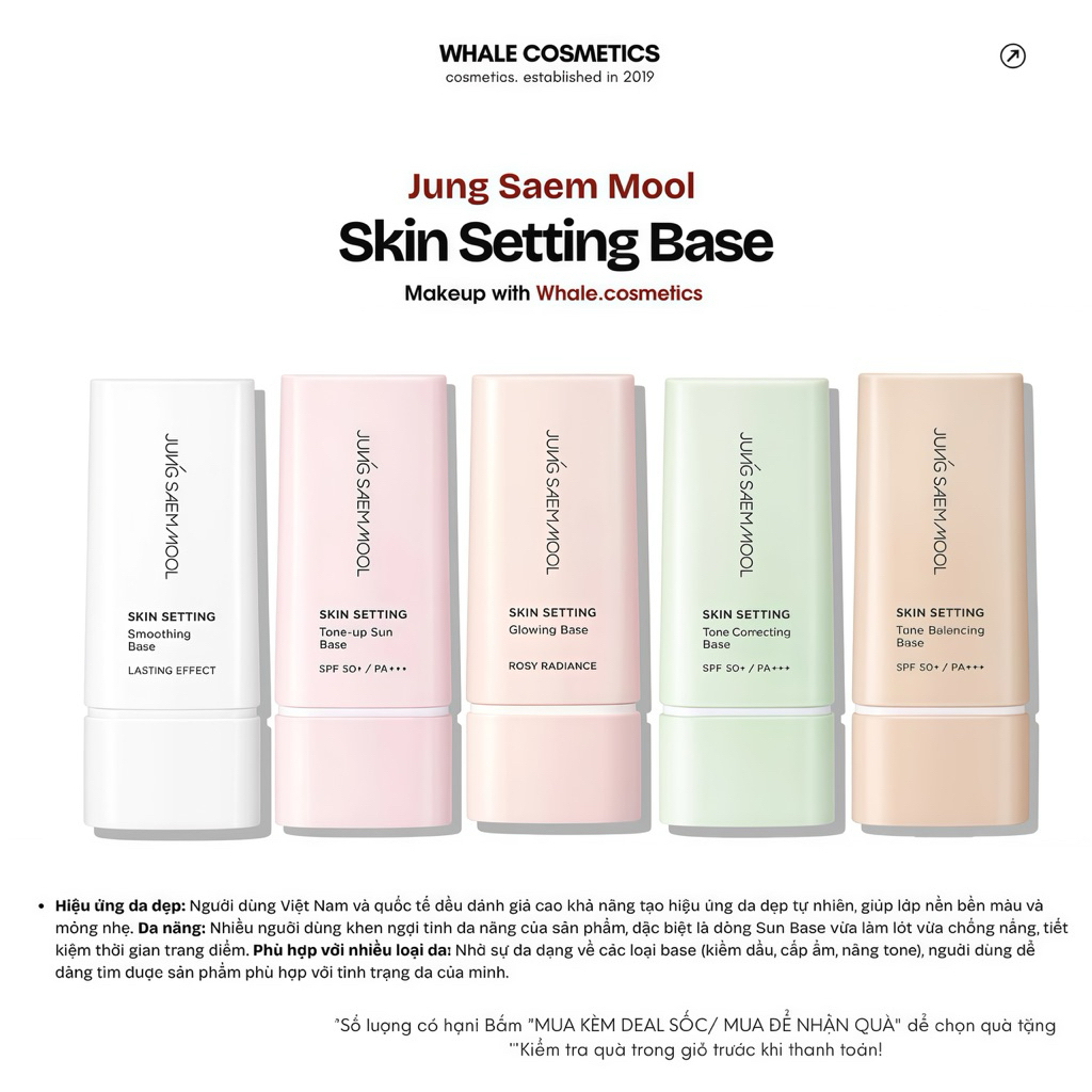 Kem Lót Jung Saem Mool Skin Setting Base (40ml) | Shopee Việt Nam