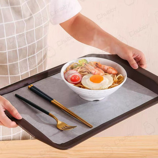 Khay nhựa đa năng 42 x 30 x 2cm Chubby Chef bê đồ hình chữ nhật chống trượt nhiều màu sặc