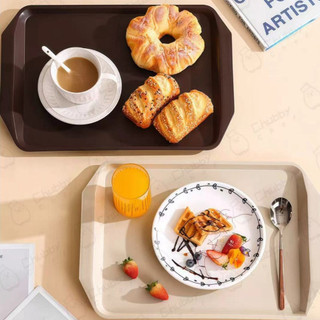 Khay nhựa đa năng 42 x 30 x 2cm Chubby Chef bê đồ hình chữ nhật chống trượt nhiều màu sặc