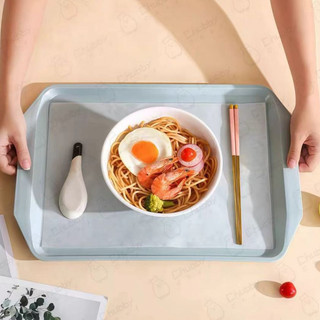 Khay nhựa đa năng 42 x 30 x 2cm Chubby Chef bê đồ hình chữ nhật chống trượt nhiều màu sặc