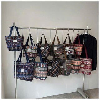Set 2 Túi Tote Vải Thổ Cẩm Vintage – Túi Xách Nữ Dung Tích Lớn Đi Học Đi Làm Đi Chợ Siêu Đẹp - Kho Sỉ Gia Dụng Alulu