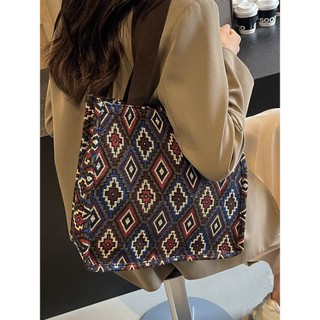 Set 2 Túi Tote Vải Thổ Cẩm Vintage – Túi Xách Nữ Dung Tích Lớn Đi Học Đi Làm Đi Chợ Siêu Đẹp - Kho Sỉ Gia Dụng Alulu