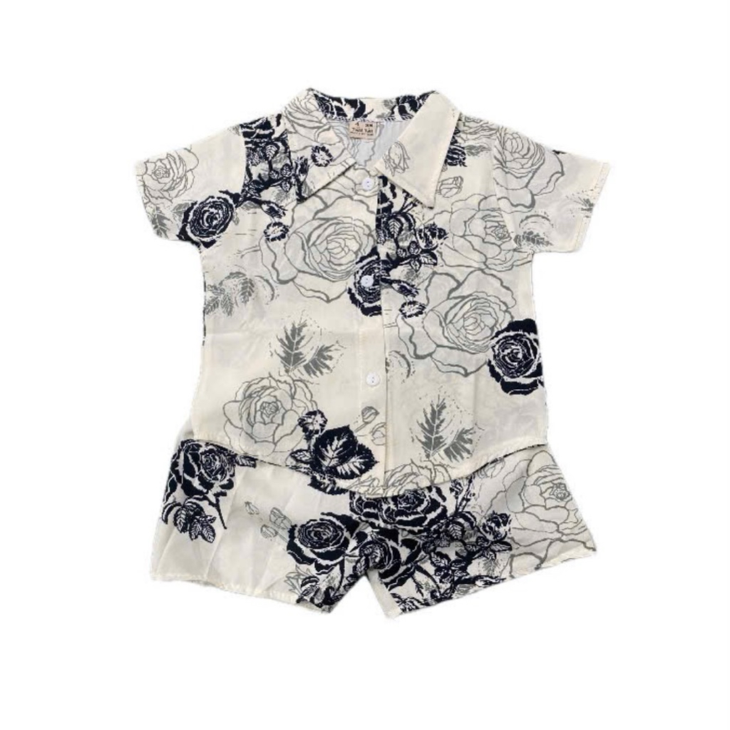 Bộ sơ mi lụa (20-26kg )cho bé trai