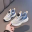 Giày Thể Thao Bé Trai Dây Rút Xanh Dương, Sneaker Nhẹ Êm Chân Cho Bé
