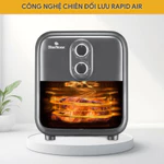Nồi Chiên Không Dầu Bluestone AFB-5858, Giỏ Chiên Kính 7.0Lít - 1800W, Núm Cơ Dễ Sử Dụng, BH Chính Hãng 2 Năm -Mejia — ảnh 3