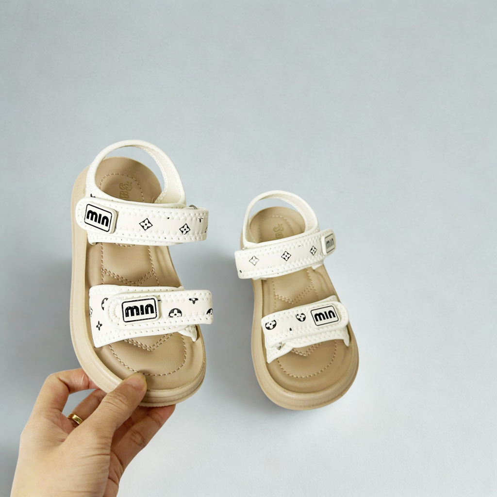 [M114] Dép Sandal Bé Gái Quai Dán Êm Chân, Đế Mềm Chống Trơn Trượt, Đi Học Đi Chơi Dễ Thương TH Kids