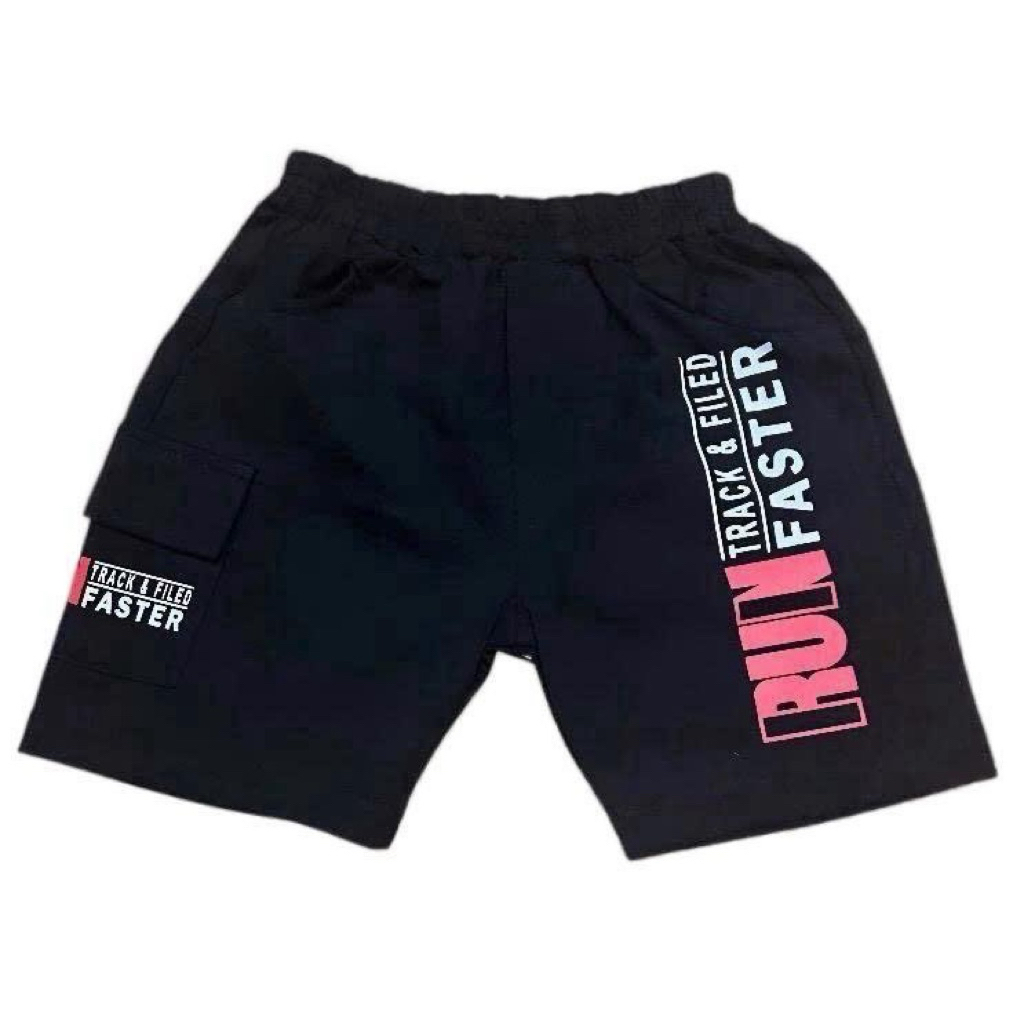 Combo 2 và 3 quần lửng thung cotton màu đen cho bé trai(mẫu ngẫu nhiên )