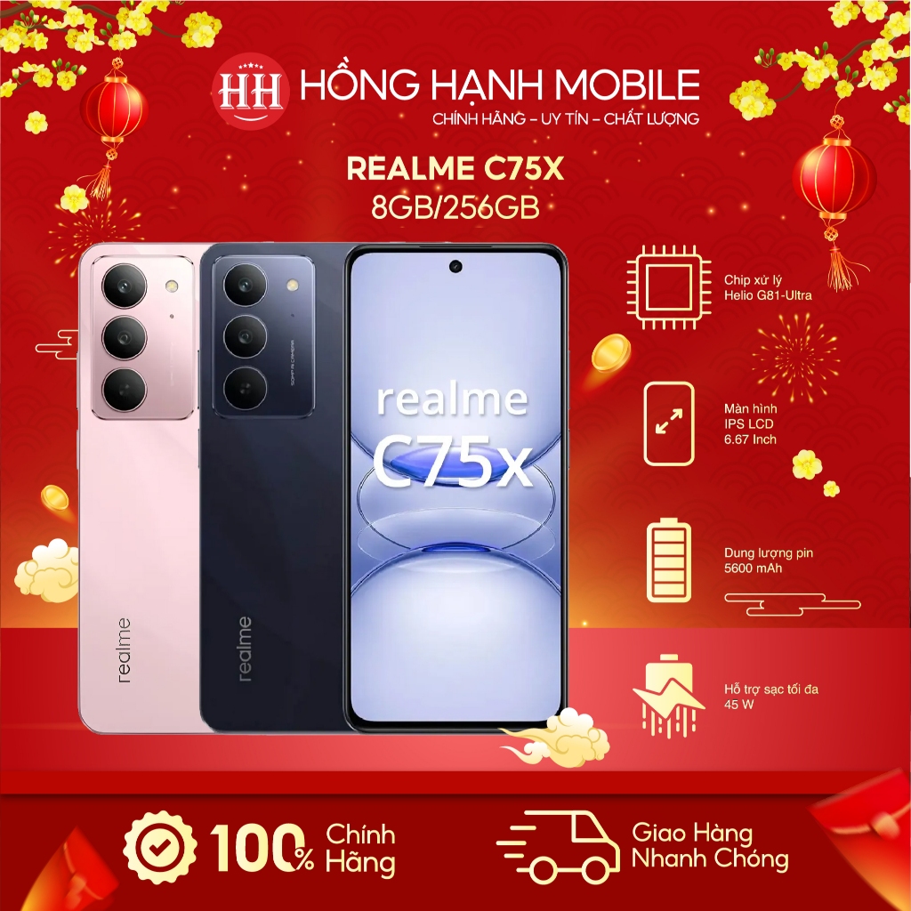 Điện Thoại Realme C75x 8GB/256GB - Hàng Chính Hãng | Shopee Việt Nam