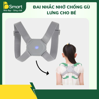 Đai Nhắc Nhở Tư Thế Thông Minh Báo Rung Cảm Biến 3 Chiều Chống Gù Lưng Cho Trẻ Em & Người Lớn