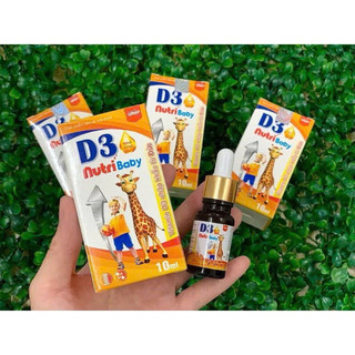 Vitamin D3 Nutribaby - Bổ Sung D3, Hỗ Trợ Hấp Thu Canxi Hiệu Quả, Giúp Trẻ Tăng Trưởng Chiều Cao Tốt