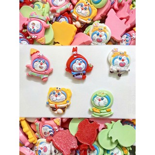 Set Charm Doraemon Hóa Trang Baby Cute – Doraemon Đội Mũ, Cosplay Màu Sắc, Charm Gắn Dép DIY Dễ Thương Hot Trend