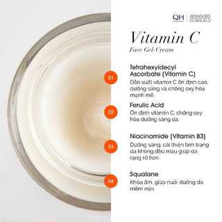 Kem dưỡng sáng da Vitamin C Giúp Mờ Thâm Mụn Cải Thiện Da Sạm Màu Advanced Clinicals 74 ml