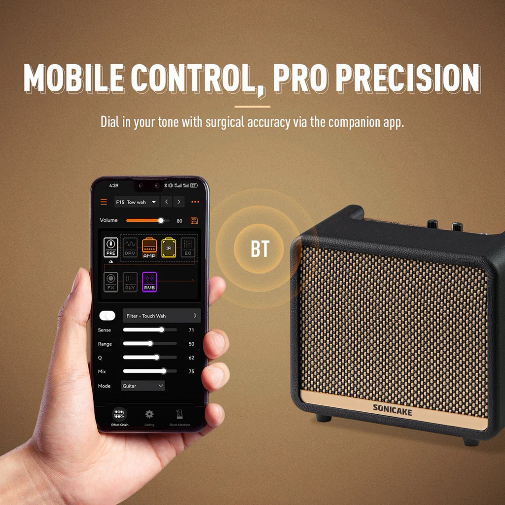 Amplifier Sonicake AmpCUBE công suất 10w có bluetooth
