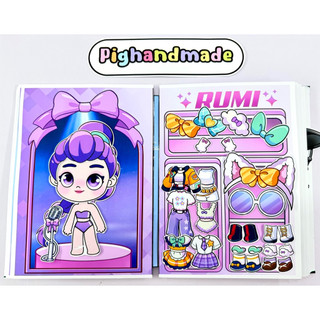 Đồ chơi bóc dán Búp bê Kpop Demon 5 nhân vật siêu nhiều trang phục 🤩 - búp bê giấy Avatar World
