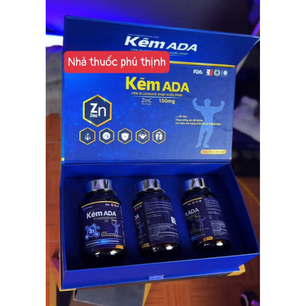✅(chính hãng) Kẽm ADA 90 viên có bổ sung men tăng sinh selen (chuẩn xịn, hàng date mới)