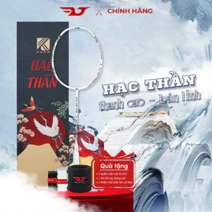 Vợt Cầu Lông KUNO Hạc Thần HT001 Tấn Công Uy Lực, Mạnh Mẽ, Chất Liệu Full Carbon T700 Cao Cấp,Trọng Lượng 4U G5 Full Box