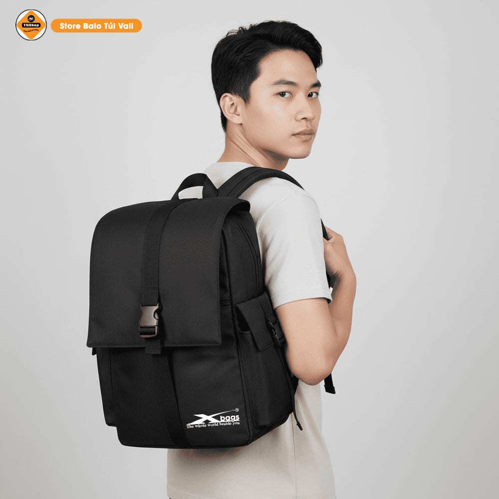 Balo Thời Trang Cao Cấp Xbags Modern Xb 2007 Màu Đen – Rộng Rãi,Có Ngăn Laptop, Đi Học Đi Làm!