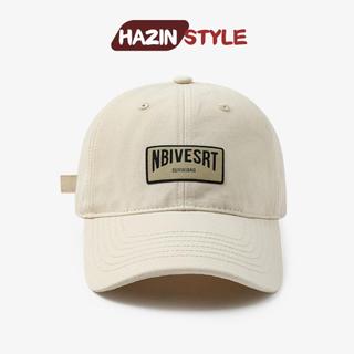 Mũ lưỡi trai HAZIN thêu chữ NBIVESRT nhiều màu, nón lưỡi trai vải KAKI thoáng mát kiểu dáng mới phù hợp đi học, đi chơi