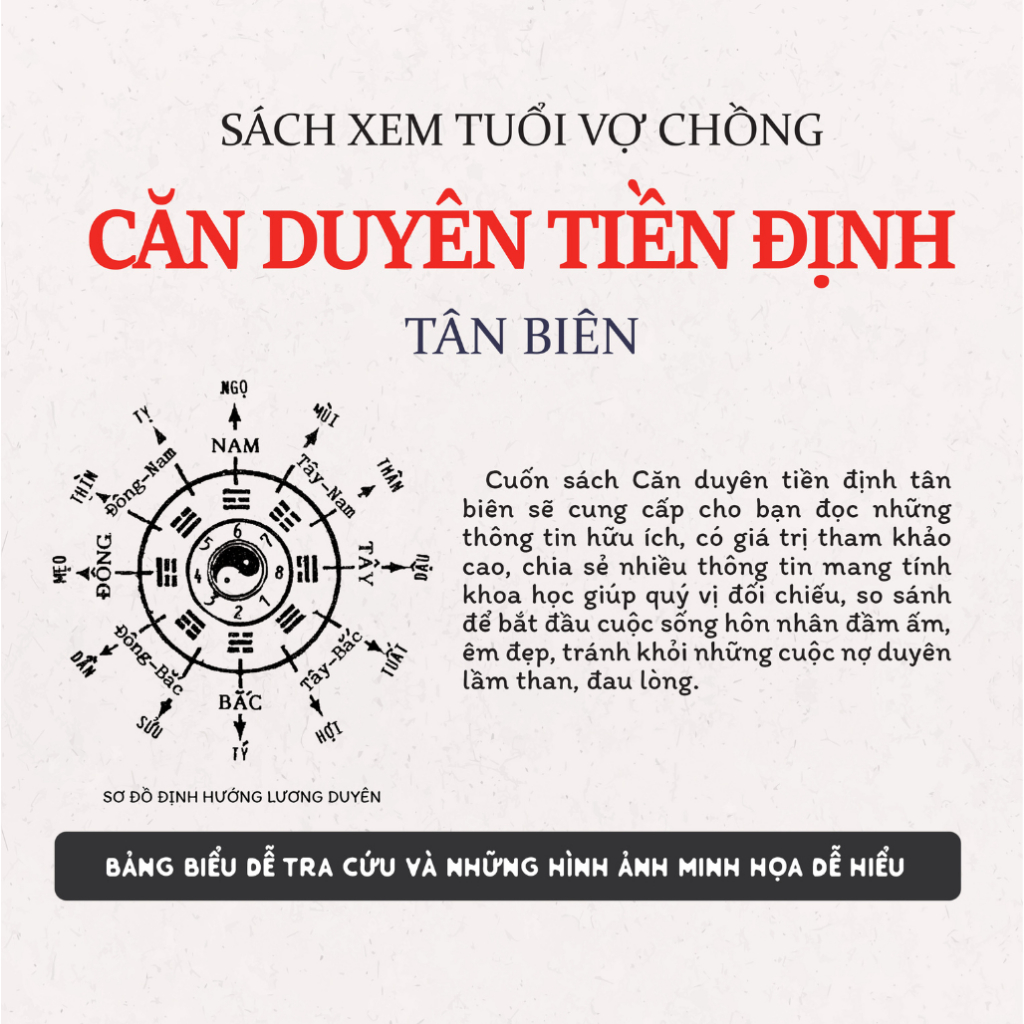 Sách - Căn Duyên Tiền Định - Dương Công Hầu - Sách Xem Tuổi Vợ Chồng