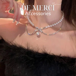 Dây chuyển đính đá bling bling lấp lánh dự tiệc, choker vòng cổ sang chảnh phụ kiện trang sức nữ DC061