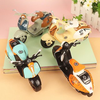 Đồ Chơi Xe Mô Tô ,Xe vecpa mô hình Motor Set Cho Bé 3+, Đồ Chơi Trí Tuệ Cho Trẻ Em