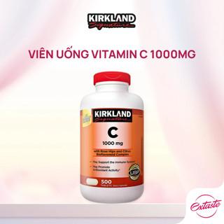 [CHÍNH HÃNG] Viên uống Vitamin C 1000mg Kirkland Signature tăng đề kháng, dưỡng sáng da hộp 500 viên