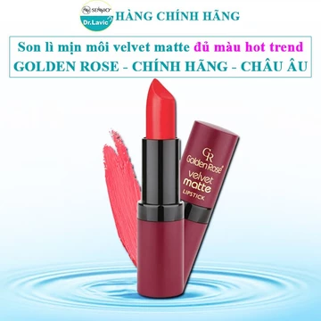 Son lì lâu trôi chính hãng Golden Rose thổ nhĩ kỳ son lì không trôi goldenrose velvet matte lipstick