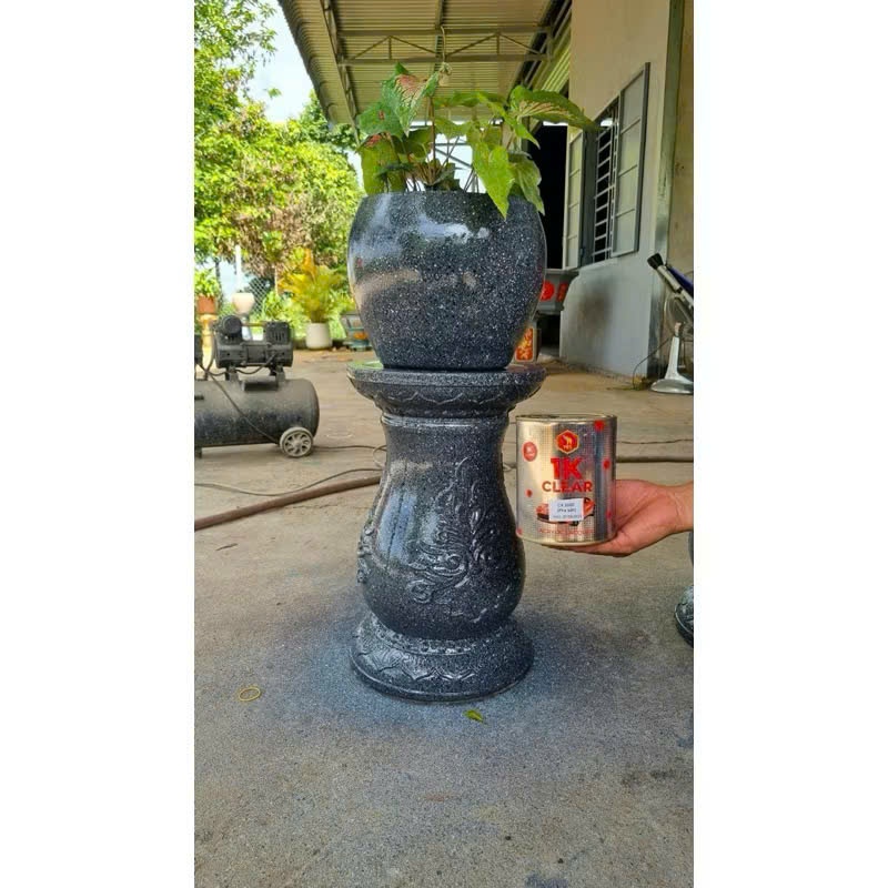 {Lon 800gram) Sơn Bóng 1K Clear - Sơn Bóng Gỗ, Sơn Bóng Ô Tô, Sơn Bóng Xe Máy, Sơn Bóng Xi Măng
