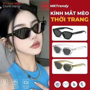 Kính râm mắt mèo chống tia UV MKTRENDY kính mát thời trang nam nữ phong cách Hàn Quốc đi chơi đi học R1