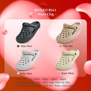 Dép Sục REDLEO Wavy - Đúc Nguyên Khối EVA Siêu Nhẹ Unisex, Phối Màu Thời Trang, Chống Trượt DRL61